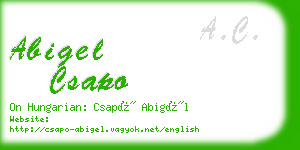 abigel csapo business card